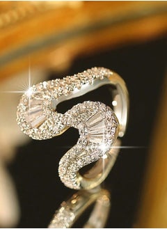 Elegance Trendy Silver Plated Ring For Women One Size  - Image 5