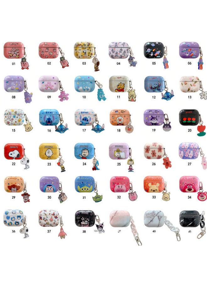 ماركة غير محددة - غطاء واقي لسماعات Airpods4 الجيل الرابع بلوتوث لسماعات أبل 3 الجيل/Pro2 كرتوني ناعم لطيف مع شخصية ميدالية - اللون: غلاف IMD ناعم - علامة تجارية Tide (مع ميدالية) - النموذج المناسب: مجموعة سماعات Airpods 3 - Image 1
