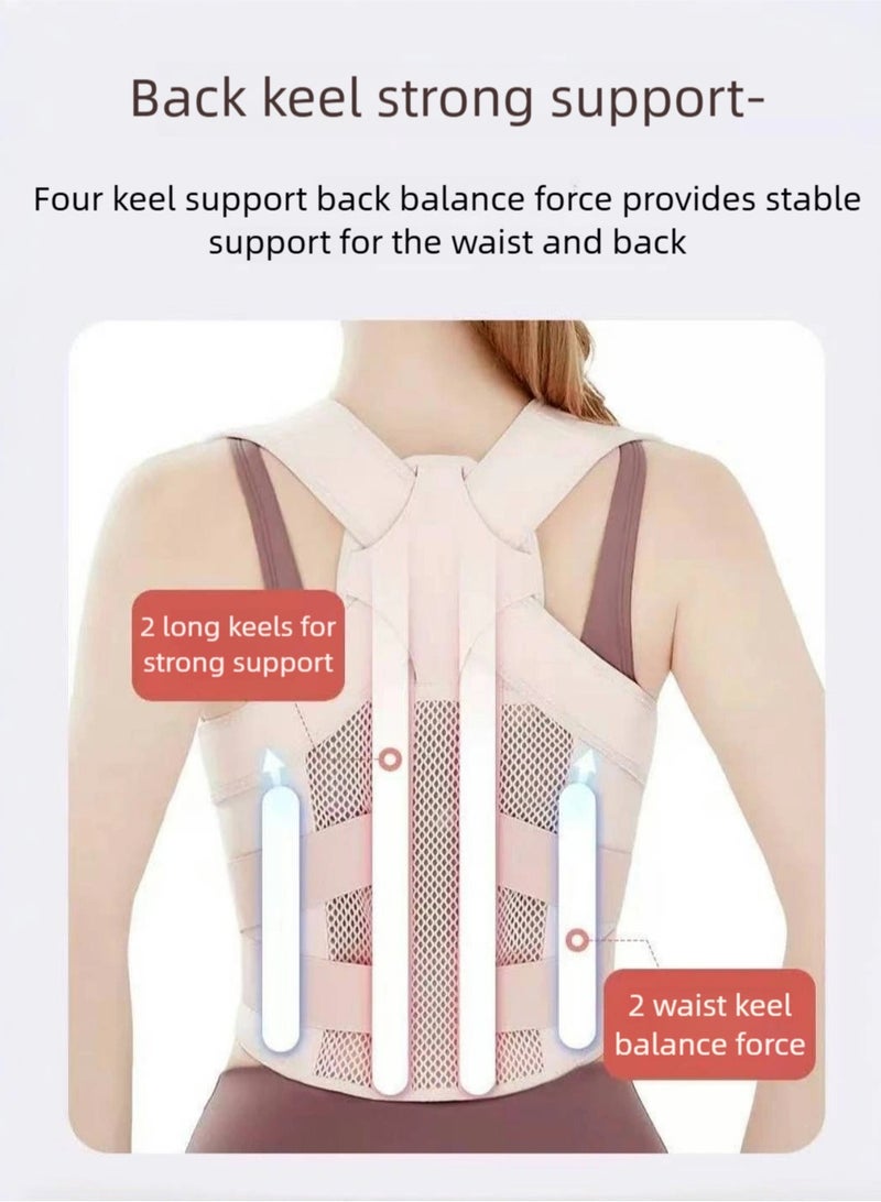 KELIO Adjustable Back & Shoulder Support Brace - Posture Corrector for Men & Women | Relieve Back Pressure & Comfort Fit - Multiple Sizes - Image 5