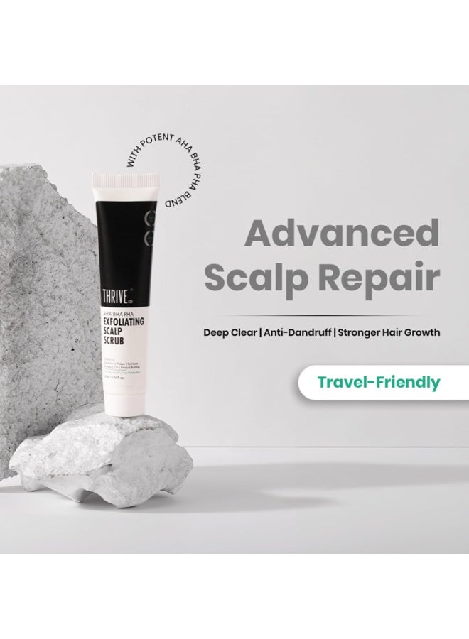 ثريفيكو مقشر فروة الرأس من ثرايفكو AHA BHA PHA | يعزز نمو الشعر، ويزيل القشرة والجلد الميت والزيوت وتراكم المنتجات | يُعالج فروة الرأس الجافة والمتقشرة والحكة | للرجال والنساء | مناسب للسفر | 25 مل - Image 3