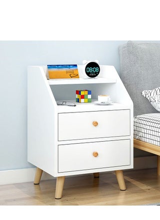 White Nightstand Bedside Table Night Stands for Bedroom Mid Century Modern Nightstand Slim Side Table Tall Nightstand Sofa End Table - pzsku/Z51B990A6D5968B4B6CC3Z/45/_/1687137263/dd6b4b45-f320-4ff1-99ac-166aa22d6748