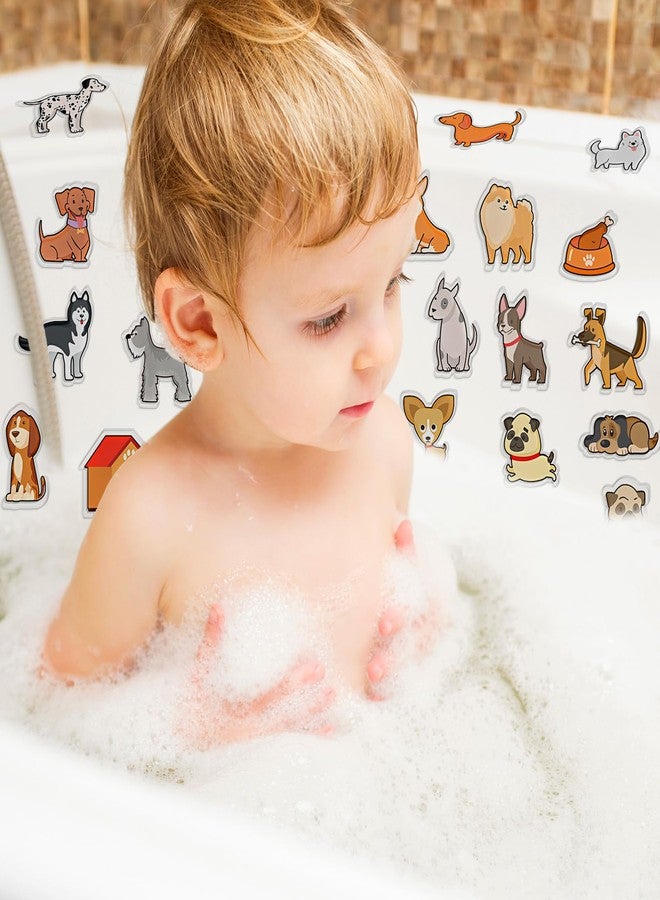 Tevxj 20PCS Dog Thick Gel Clings Puppy Gel Cling Stickers Reusable Dog Window Decorations Puppy Window Clings Decals for Kids Toddlers Cute Party Supplies Glass Decals Nursery Home - Image 5