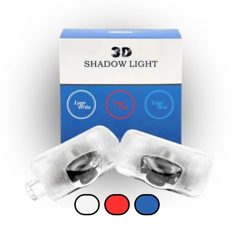 3D Shadow Light LED Car Door Light White Logo Projector Welcome Courtesy Light Compatible with LS ES is LX RX GS GX RC UX TX Accessories for Lexus - Image 2