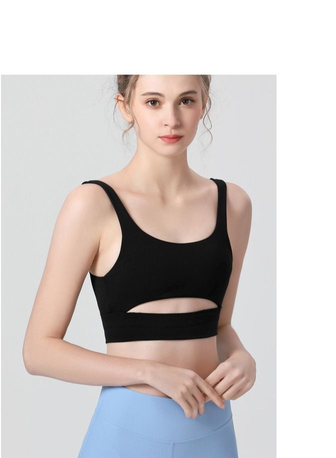 Loquat Yoga Sports Running Fitness Vest Black 