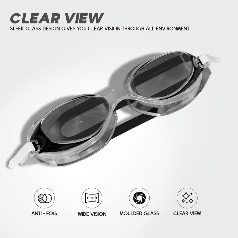 KONEX Anti-Fog UV Protection Swimming Goggles for Men and Women | Adjustable Sports Eyewear for Swimming, Training and Pool Sessions - Image 3