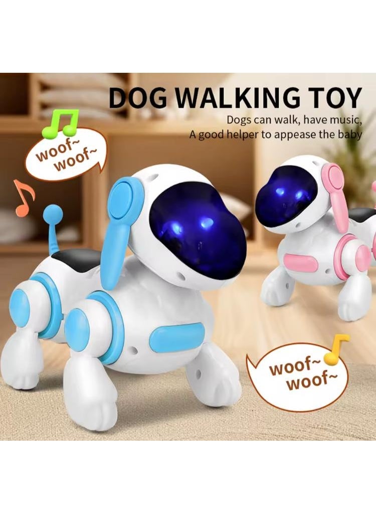 روبوت كلب روبوت تفاعلي ذكي, لعبة كلب يمشي مع موسيقى و إضاءة - Image 5