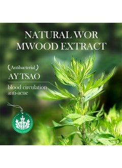 سادور Mugwort مكافحة المسام حب الشباب الطين عصا ، قناع التطهير قناع الطين للرجال والنساء ، ترطيب النفط التحكم يتقلص إزالة الرؤوس السوداء ، تقليص المسام ، وتحسين لون البشرة 40G  - Image 3