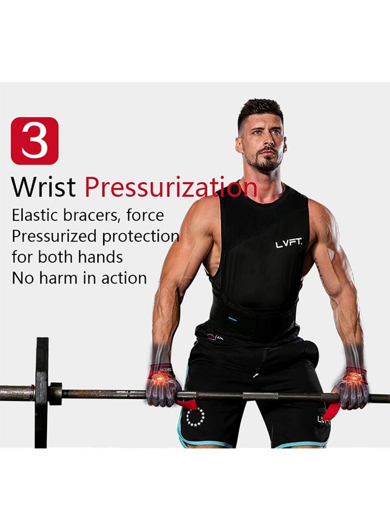 SKDK Cotton Hard Pull Wrist Lifting bands Grips Band-Deadlift Straps with Neoprene Cushioned Wrist Padded Gym Strap for Strength Training Weightlifting, Bodybuilding - Image 5