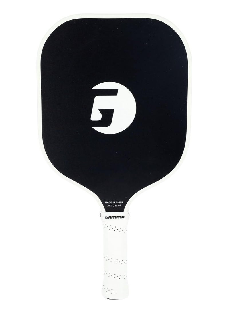 Gamma GAMMA Fusion Power Pickleball Paddle, 8.25-Inch Wide Fiberglass Surface Maximizes Hit Potential for All Skill Levels, Black  - Image 2