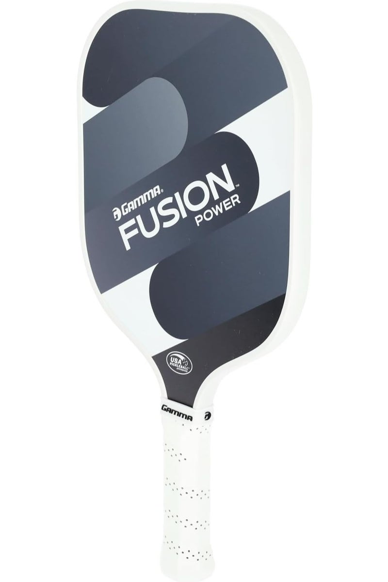 Gamma Fusion Power Pickleball Paddle, 8.25-Inch Wide Fiberglass Surface Maximizes Hit Potential For All Skill Levels, Black - Image 5