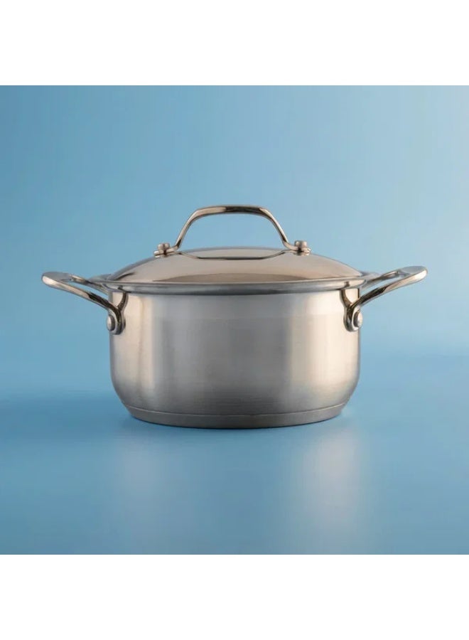 steel Pot, 24cm - Silver - Image 1
