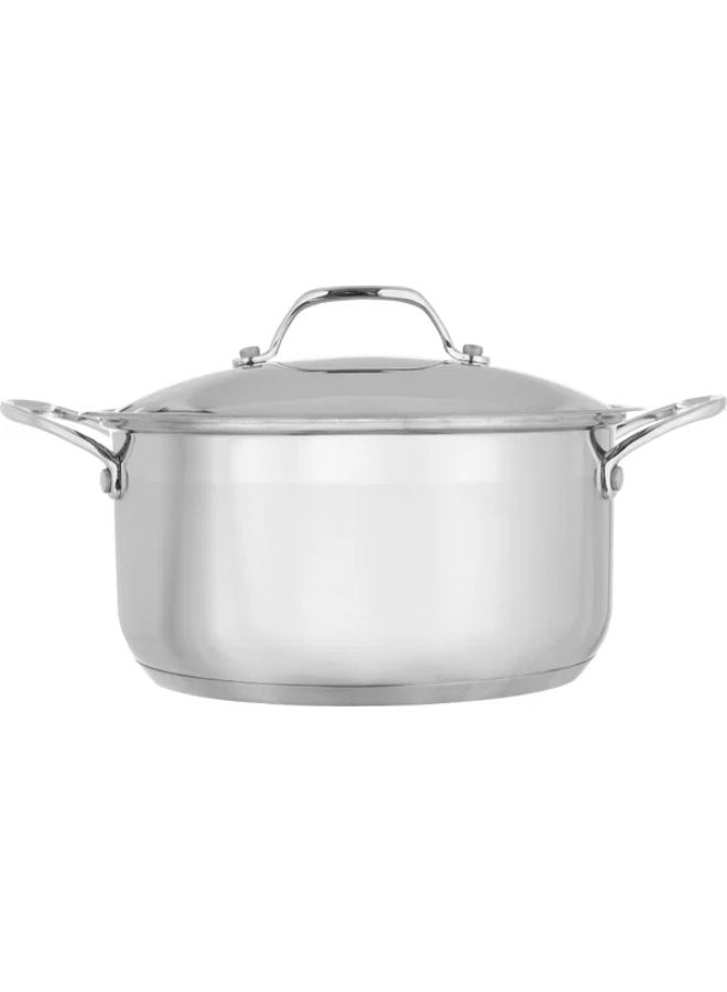 steel Pot, 24cm - Silver - Image 2