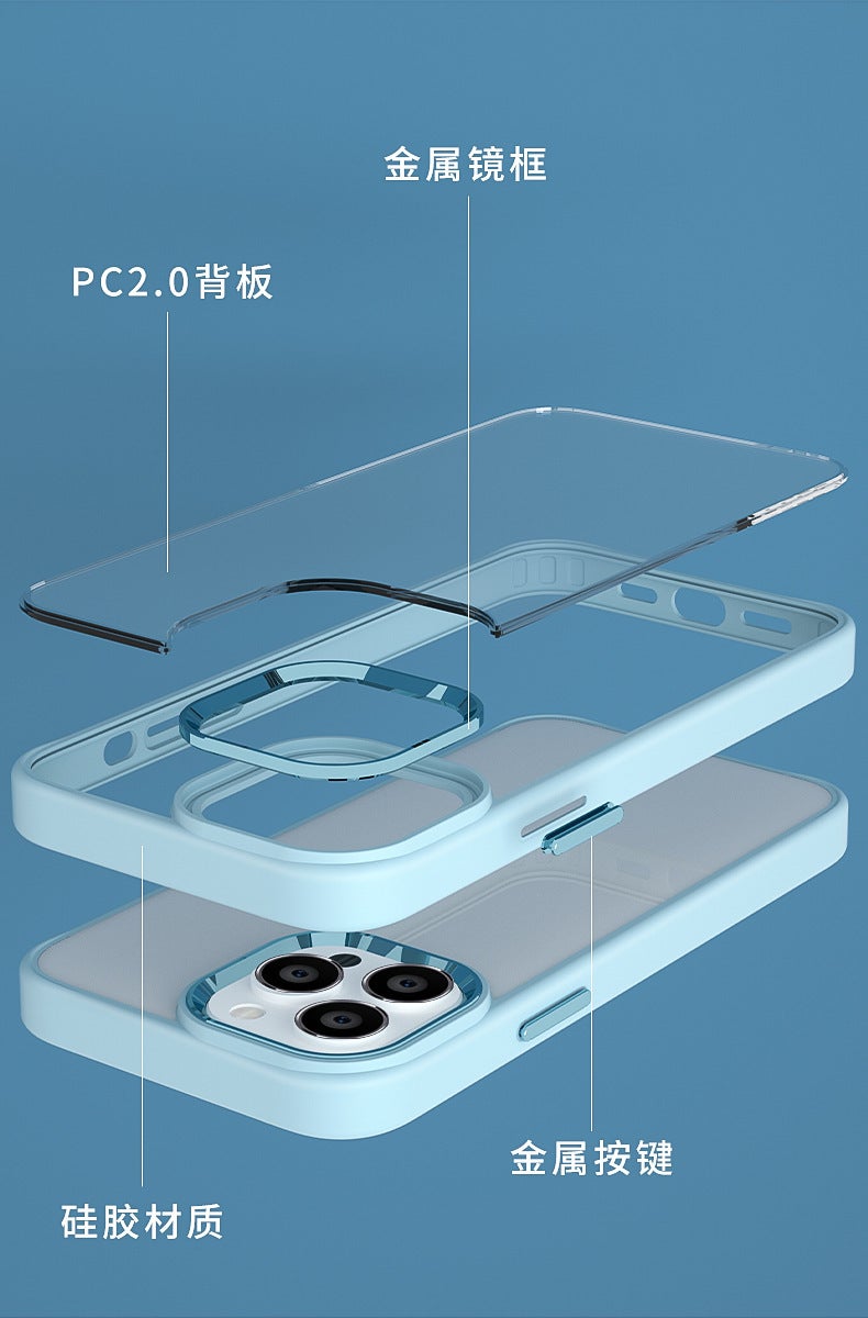 Titanium Original Color iPhone16 Phone Case for Apple 15ProMAX Eagle Eye Transparent 14 Drop-resistant Protective Case - Image 5