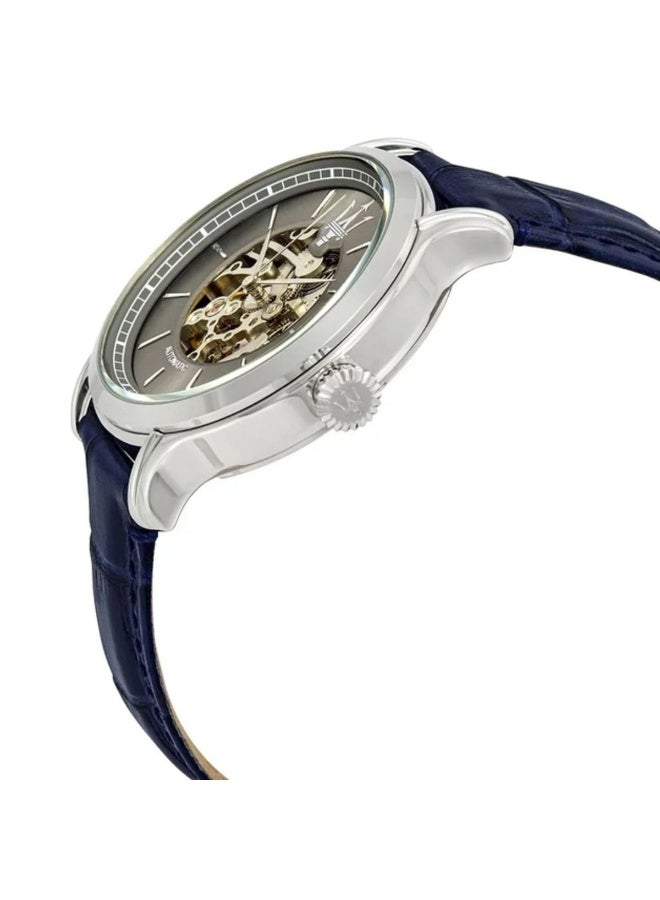 مازيراتي ساعة مازيراتي إيبوكا R8821118002 أوتوماتيكية بسوار جلد أزرق - Image 2