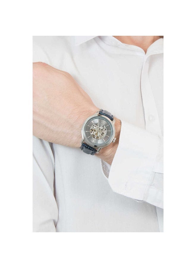 مازيراتي ساعة مازيراتي إيبوكا R8821118002 أوتوماتيكية بسوار جلد أزرق - Image 4