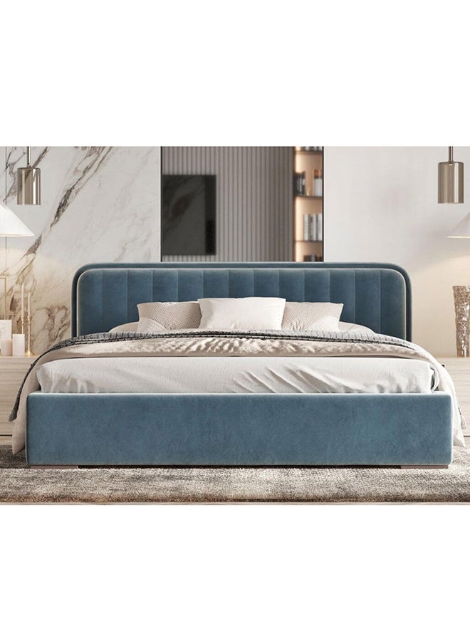 A to Z Furniture Kosmo K35 Bed 120x200cm Twin size Bed in Blue Color  - Image 1