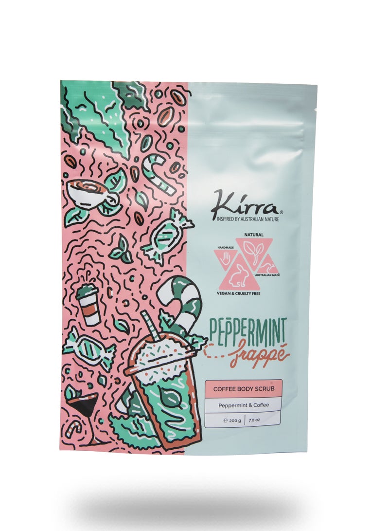 Kirra Peppermint Frappe Vegan Coffee Body Scrub - Image 1