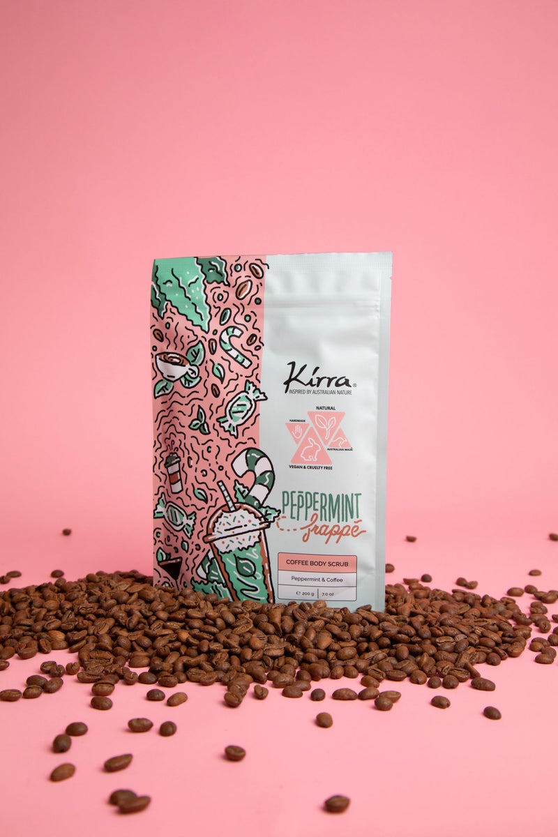 Kirra Peppermint Frappe Vegan Coffee Body Scrub - Image 3