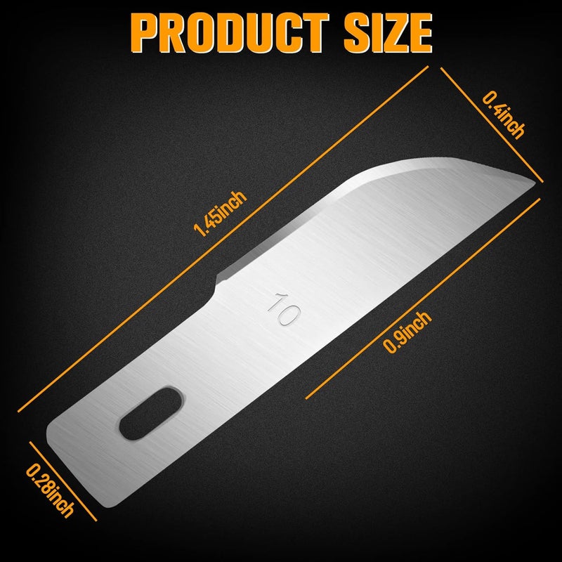 Jetmore 100 Pack Hobby Blades Set #10 Craft Knife Blades Refill Hobby Knife Replacement Blades with Storage Box for Art Craft Scrapbooking Supplies Caving Stencil - Image 2