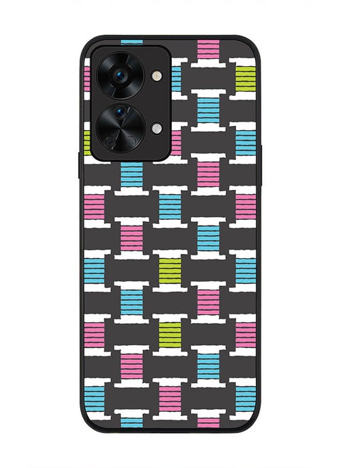 Rugged Black edge case for OnePlus Nord 2T Slim fit Soft Case Flexible Rubber Edges Anti Drop TPU Gel Thin Cover - Thread Roll
