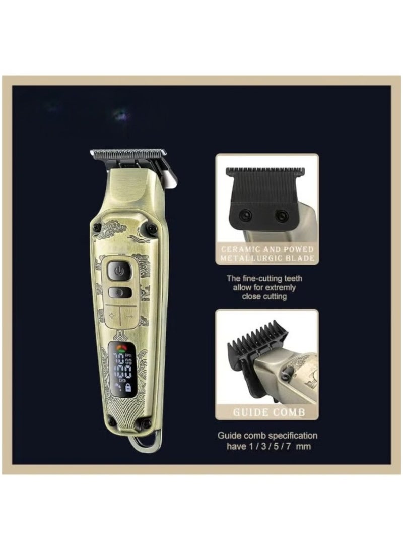 V-642 VGR 3in1 Combo Kit Rechargeable Cordless Electric Shaver For Men - Gold - Image 4