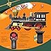 BUBUQE Train Set for Kids Remote Control Train Toys wSteam LocomotivePassenger Carriage Luxury Tracks Electric Trains wRealistic SmokeSounds Lights Christmas Birthday Gift for Boys Girls 3 4 5 6 7 - Image 4