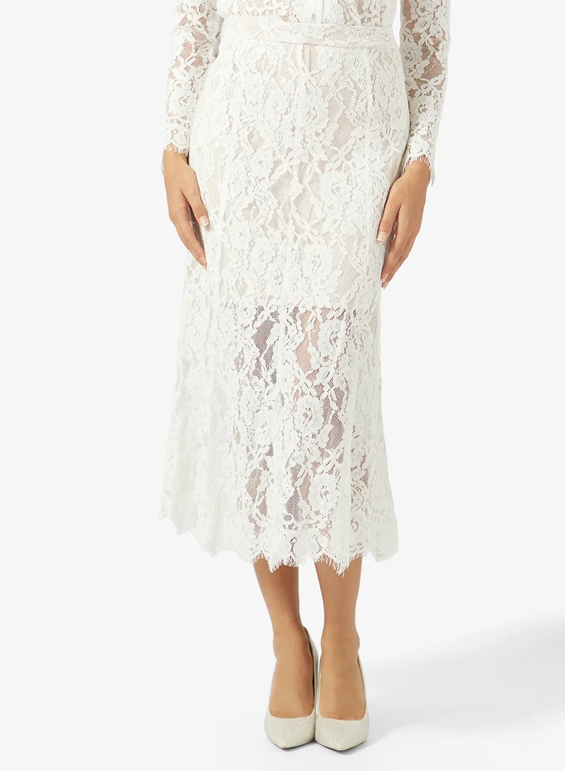 Khizana  Lace Top & Skirt Set for Women | Best Price UAE