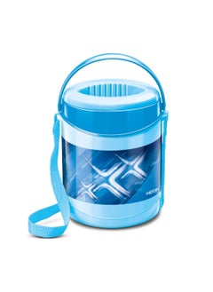 Milton MILTON Econa Deluxe 3 Stainless Steel Containers with Steam Vent 260 ml Each, PU Insulated, Hot & Cold Leak-Proof Lunch Box for Office, College, Picnic, Blue  - Image 3