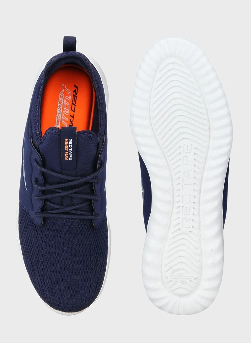 Red Tape Logo Mesh Low Top Sneakers