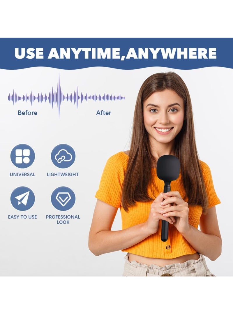 ELTRAZONE Microphone Handle Compatible with DJI Rode Wireless Go | Universal Interview Wireless Microphone Adapter with Anti-Wind Foam | Perfect for All Lapel Microphones | Portable, Durable, and Easy to Use - Image 5