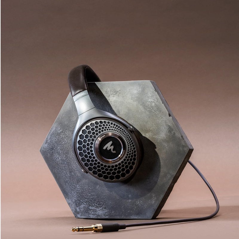 Focal Hadenys High-End Open-Back Headphones, Brown - Image 3