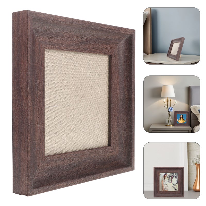 2pcs Vintage Wood Grain Nail Color Display Board Nail Art Showcase Frame for Faux Nail Tips Stable Nail Sample Display Stand for Home and Salon Use - Image 2