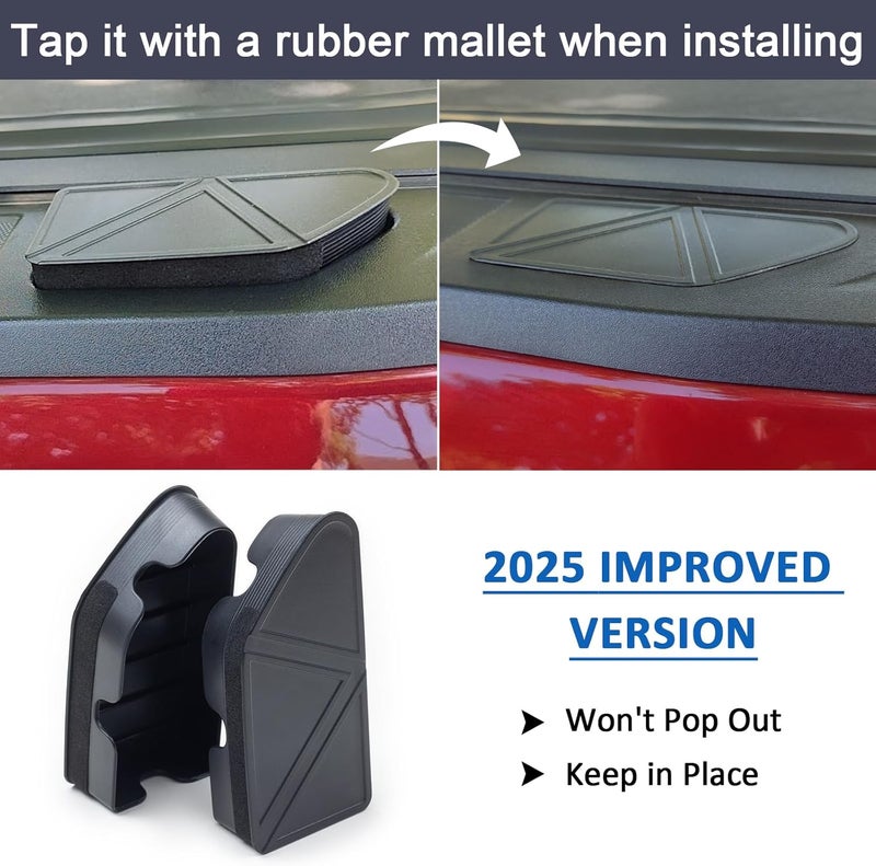 TOPINSTALL Stake Pocket Covers Compatible with Silverado 1500 2500HD 3500HD,Truck Bed Caps - Image 5