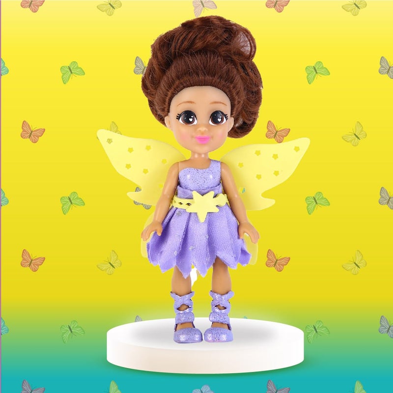 Li'l Diva Lil Diva Dolls 6 Pixie Fairy Aurora Doll for GirlsSoft Movable Body with Realistic FeaturesBirthday Gift for Kids 3 YrsEarly Learning Toy for GirlsIdeal Gift for Birthdays Special Occasions