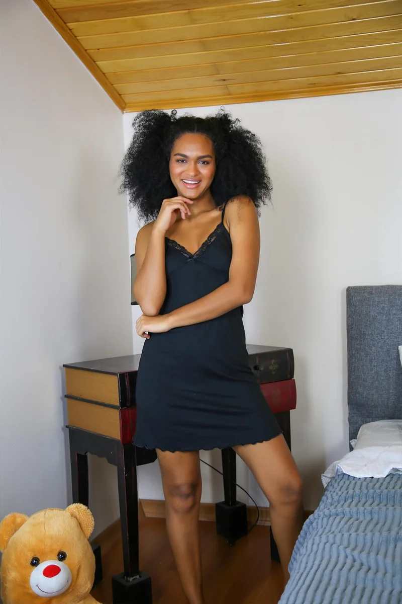 Pamuk Atölye Rope Strap Nightgown 610