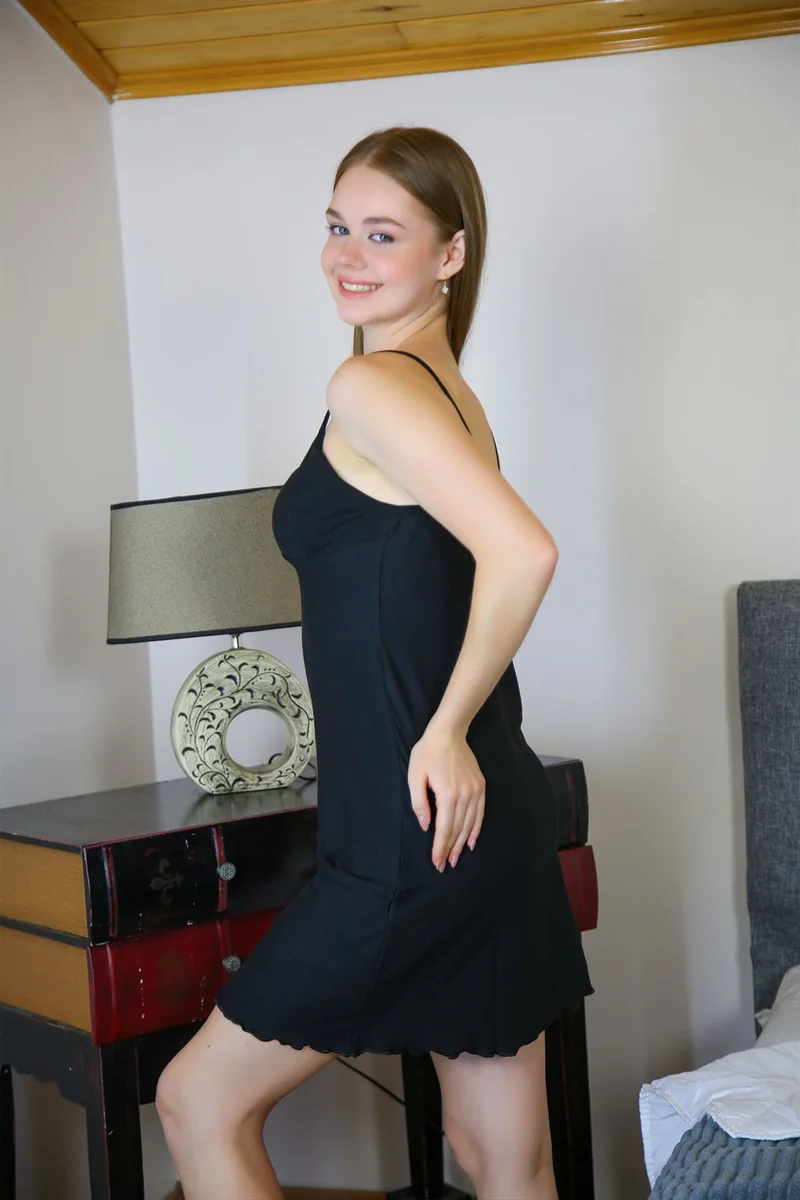 Pamuk Atölye Rope Strap Nightgown 610