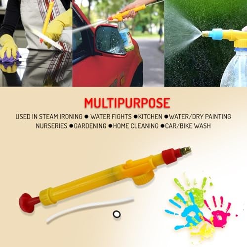 ME  YOU ME & YOU Water Spray for Festival, Holi Spray Gun for Colorful Celebration,Holi Color Spray, Holi Fun Accessory, Pressures Inbuilder Pichkari for Holi Celebration (Pack of 2) - Image 5