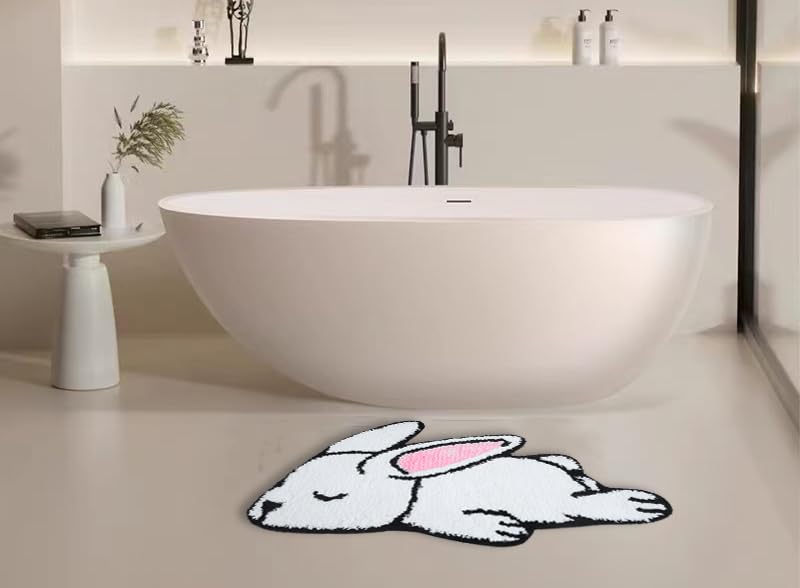 HYST Animal Shape Design Cute Bathroom mat,Showroom Bathmat,Non-Slip Bath Rugs,Play Carpet Area Rug for Kids,Photography Props,Home Decor,Indoor mat,Pet mat (Rabbit) - Image 5