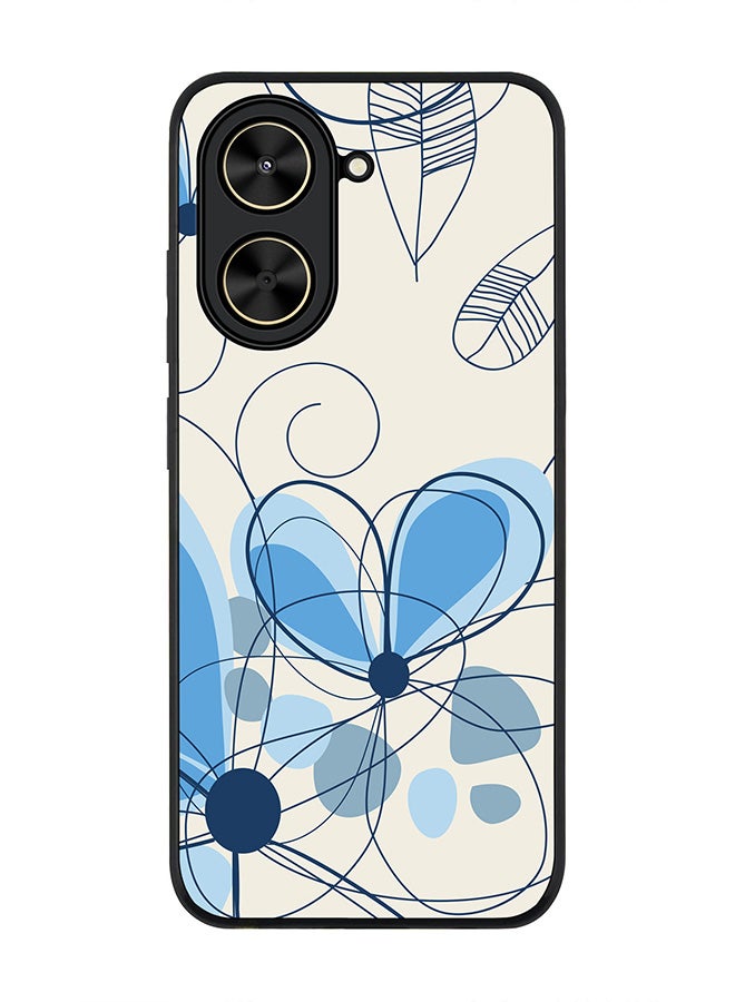 Stylizedd For Xiaomi Poco C71 / Redmi A5 4G Case,Slim fit Camera Protection, Shockproof Thin Phone cover  - Daisy Lines