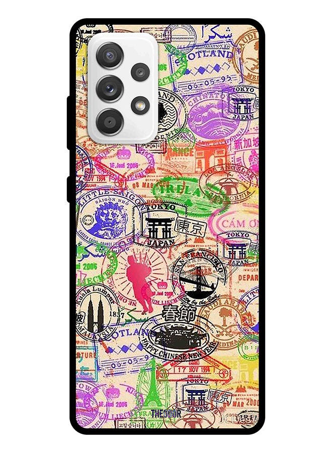 Theodor Protective Case Cover For Samsung Galaxy A52s Passport stamp - Image 1