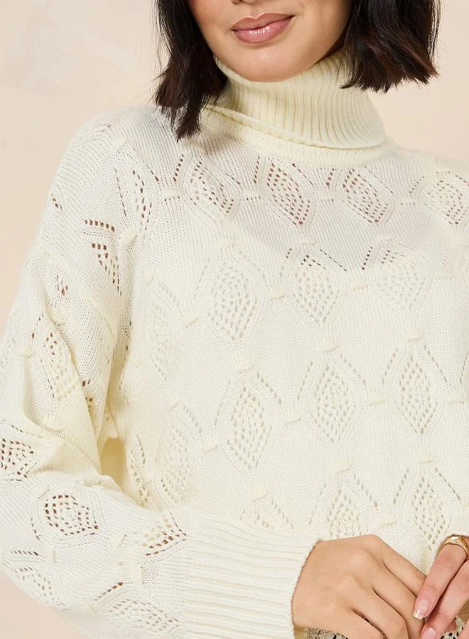 ستايلي Regular Fit Turtle Neck Knitted Sweater
