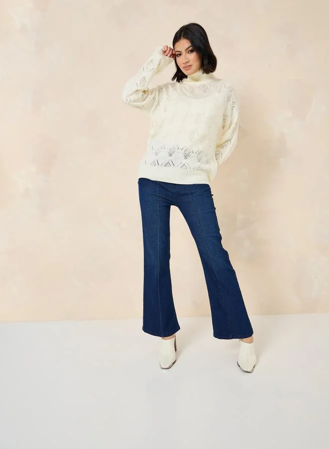 ستايلي Regular Fit Turtle Neck Knitted Sweater