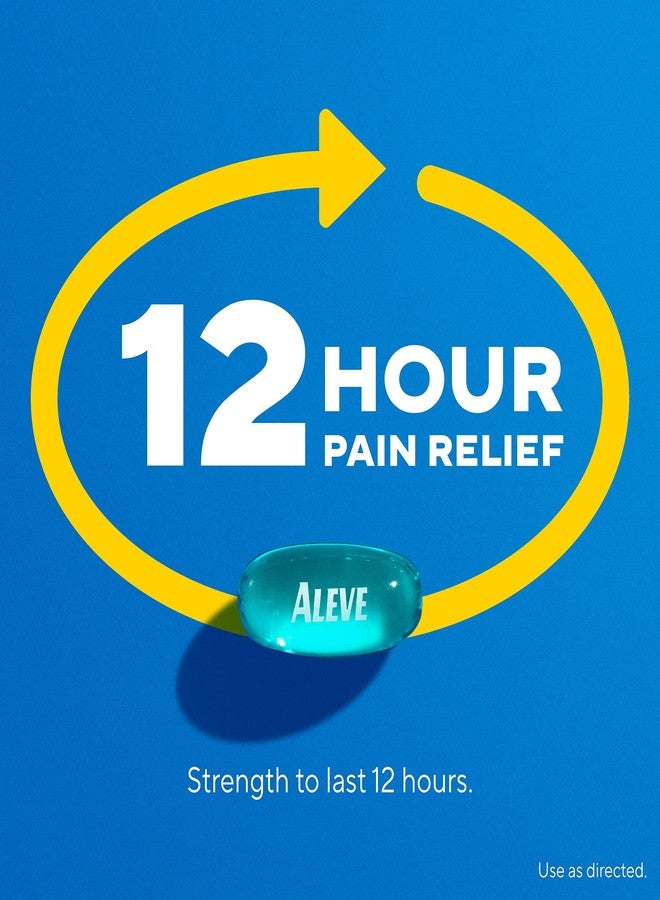Aleve Pain Reliever & Fever Reducer Liquid Gels, Naproxen Sodium, Pain Relief, 20 Count - Image 4