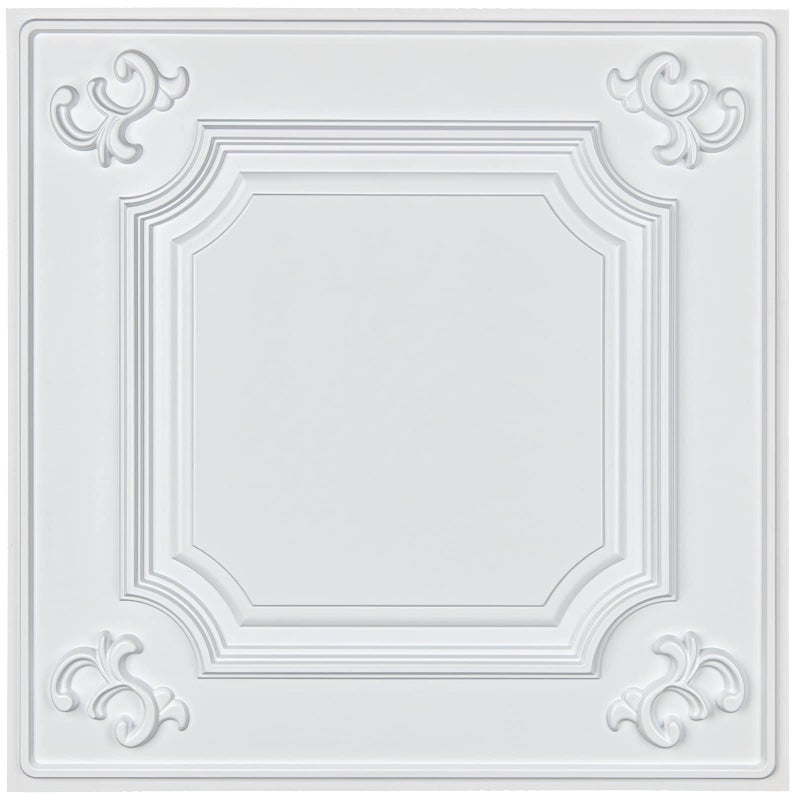 Art3d Drop Ceiling Tiles 24x24 in White (12-Pack, 48 Sq.ft), Wainscoting Panels Glue Up 2x2 - Image 2