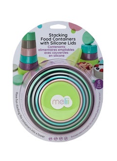 melii Stacking And Nesting Food Storage Containers With Silicone Lids - 12 Piece Set  - Image 1