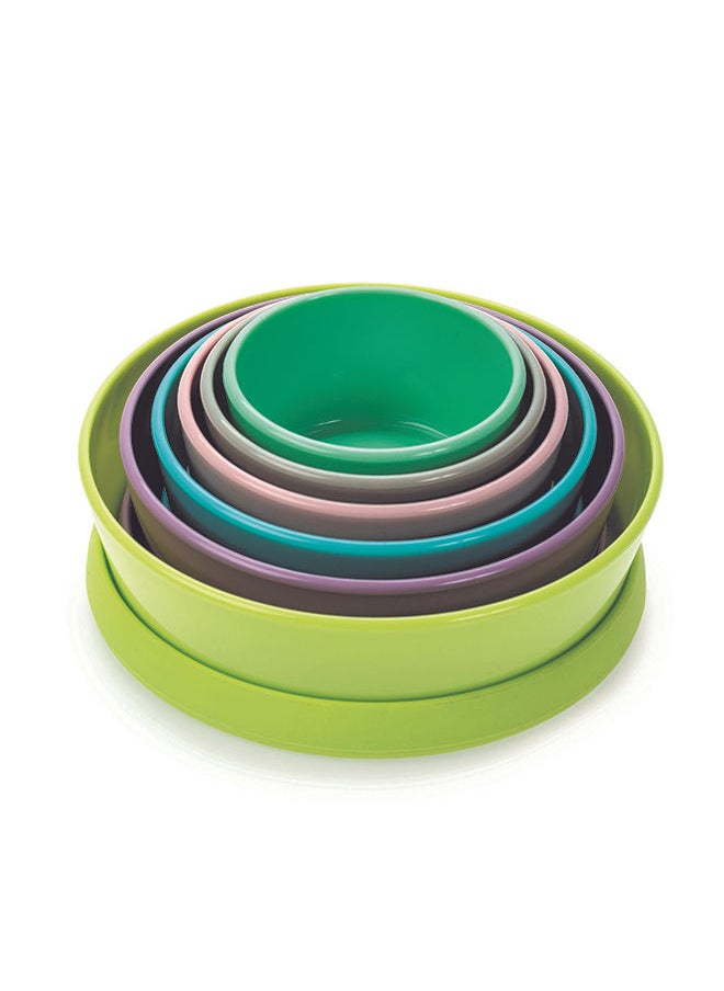 melii - Stacking And Nesting Food Storage Containers With Silicone Lids - 12 Piece Set - Image 1