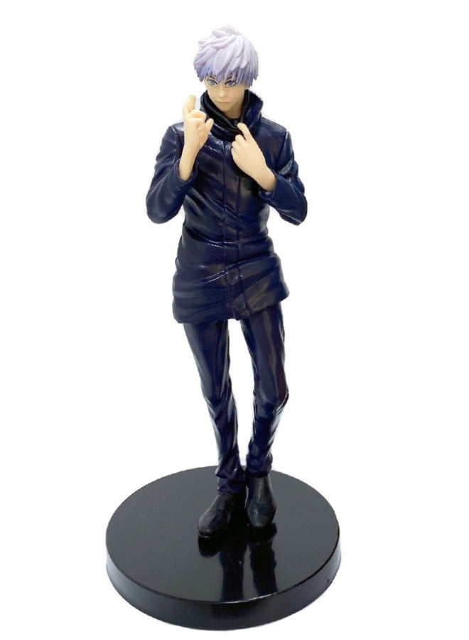 شخصية الرسوم المتحركة Jujutsu Kaisen Satoru Gojo، تمثال نموذج Satoru Gojo، ألعاب نموذج شخصيات PVC، لديكورات سطح المكتب/المقتنيات، 19 سم - Image 1