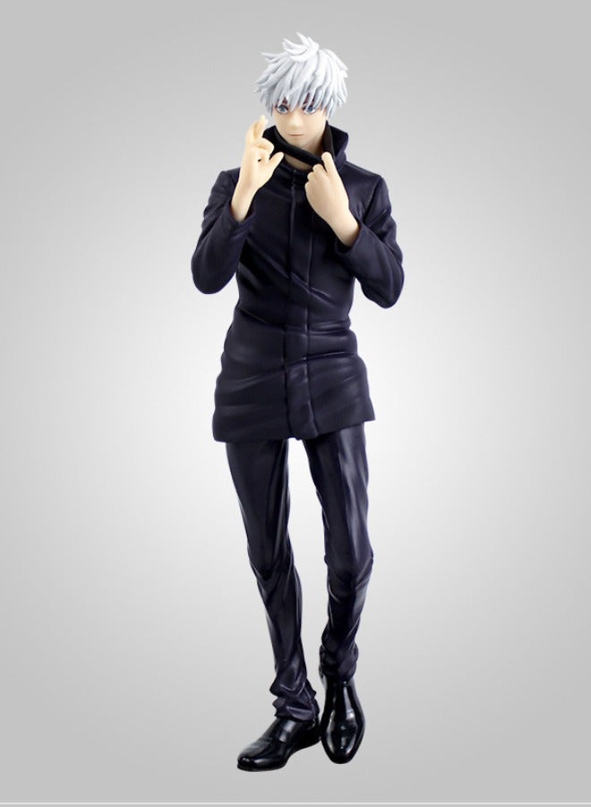 شخصية الرسوم المتحركة Jujutsu Kaisen Satoru Gojo، تمثال نموذج Satoru Gojo، ألعاب نموذج شخصيات PVC، لديكورات سطح المكتب/المقتنيات، 19 سم - Image 4