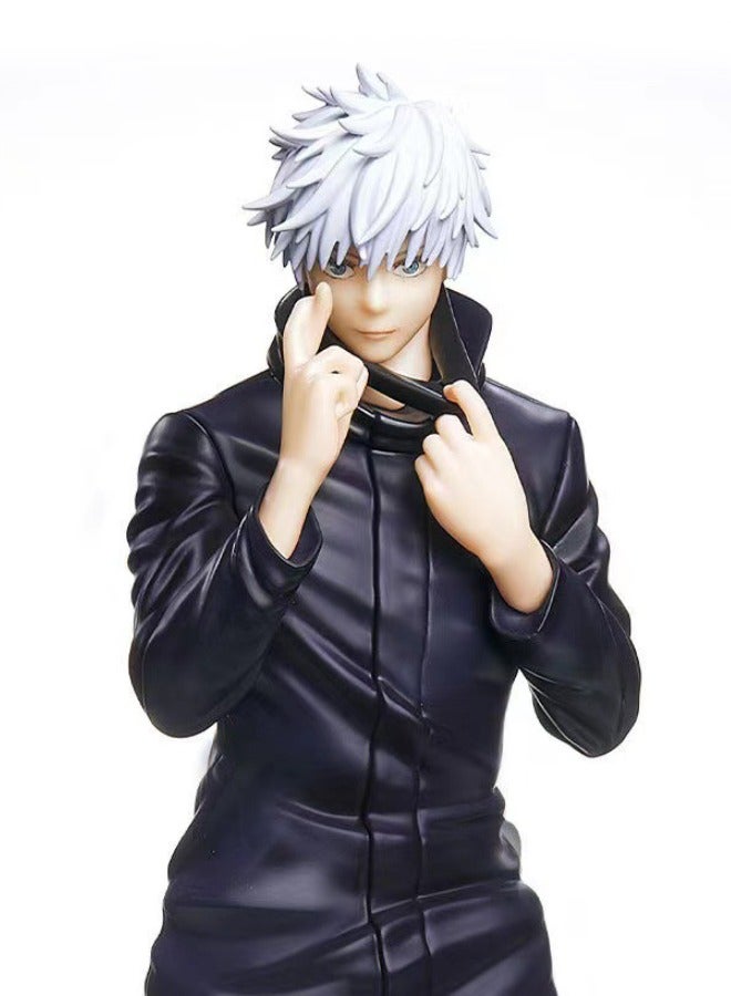 شخصية الرسوم المتحركة Jujutsu Kaisen Satoru Gojo، تمثال نموذج Satoru Gojo، ألعاب نموذج شخصيات PVC، لديكورات سطح المكتب/المقتنيات، 19 سم - Image 3