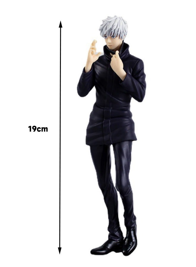 شخصية الرسوم المتحركة Jujutsu Kaisen Satoru Gojo، تمثال نموذج Satoru Gojo، ألعاب نموذج شخصيات PVC، لديكورات سطح المكتب/المقتنيات، 19 سم - Image 2
